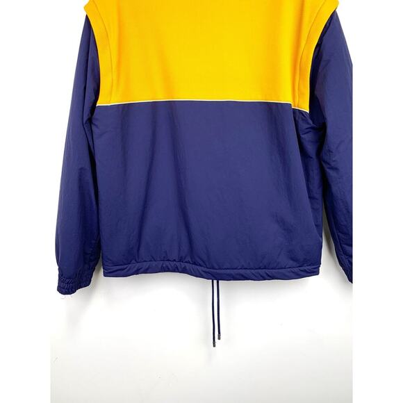 NWT Gucci two-tone Technical jersey jacket Navy Yellow Size S - Picture 13 of 16